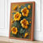 Golden Nasturtium Botanical - Wrapped Canvas-895587097-895587076