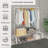 43.31'' Iron Rolling Clothing Rack-533284871