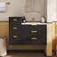 Armoire murale flottante avec armoire latérale, meuble-lavabo rectangulaire, petit lavabo de salle de bain avec trou de robinet simple et trop-plein, armoire de salle de bain moderne avec lavabo en céramique-1756539413
