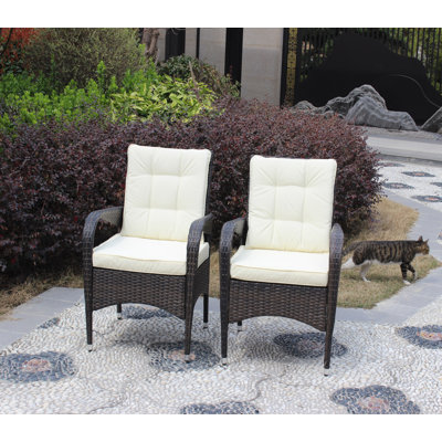 Chaises de salle à manger 2 pièces avec coussins Liberatore