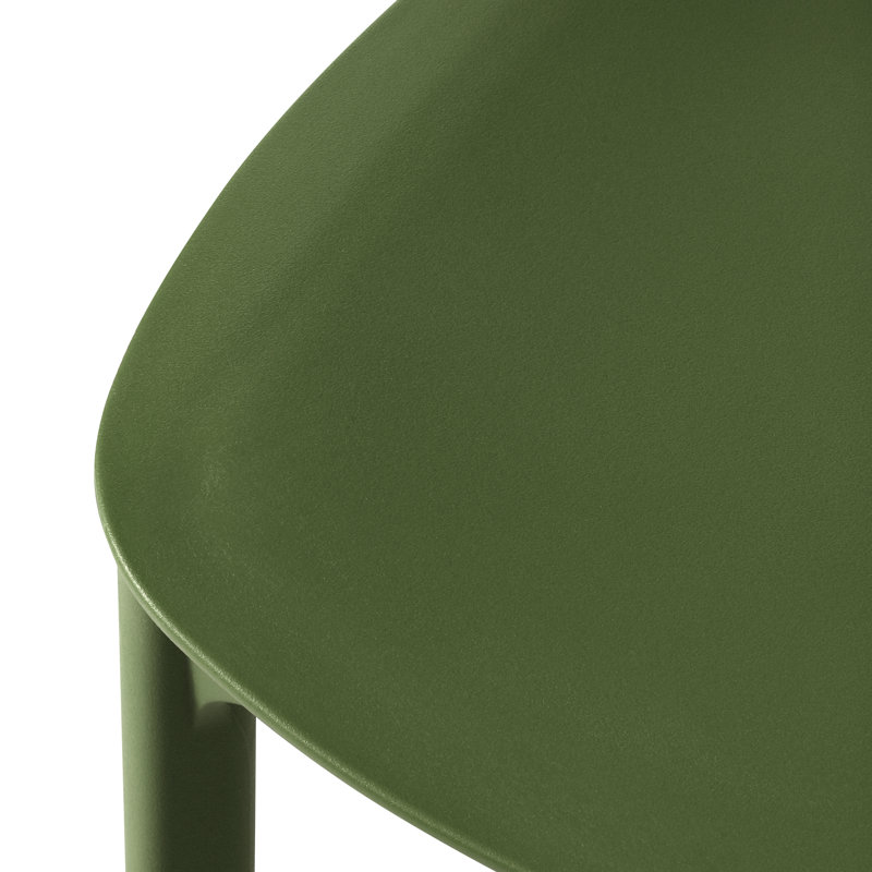 6-Person Outdoor Rectangular Dining Set, Green