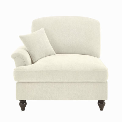 Canapé en chenille LSF avec 1 coussin