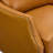33.4" W Genuine Leather Upholstered Accent Armchair-2126048649