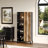 Display Cabinet With Color-Changing LED Lights & Touch-Open Door