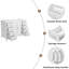 Meuble-lavabo 48 po avec lavabo, 2 portes et 8 tiroirs, système de fermeture en douceur, conception classique-1231835131