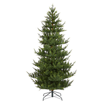 Pre-Lit Upward Slim Fir Christmas Tree - Dual-Color Leds, 9 Modes, Remote & Pedal