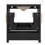 30-Inch Black Bathroom Vanity With Sink, Storage Cabinet, Drawers, And Shelves