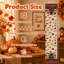 Décorations de l'Action de grâce - Chemin de table Happy Friendsgiving | Décoration de table de l'Action de grâce pour l'intérieur et l'extérieur - Friendsgiving