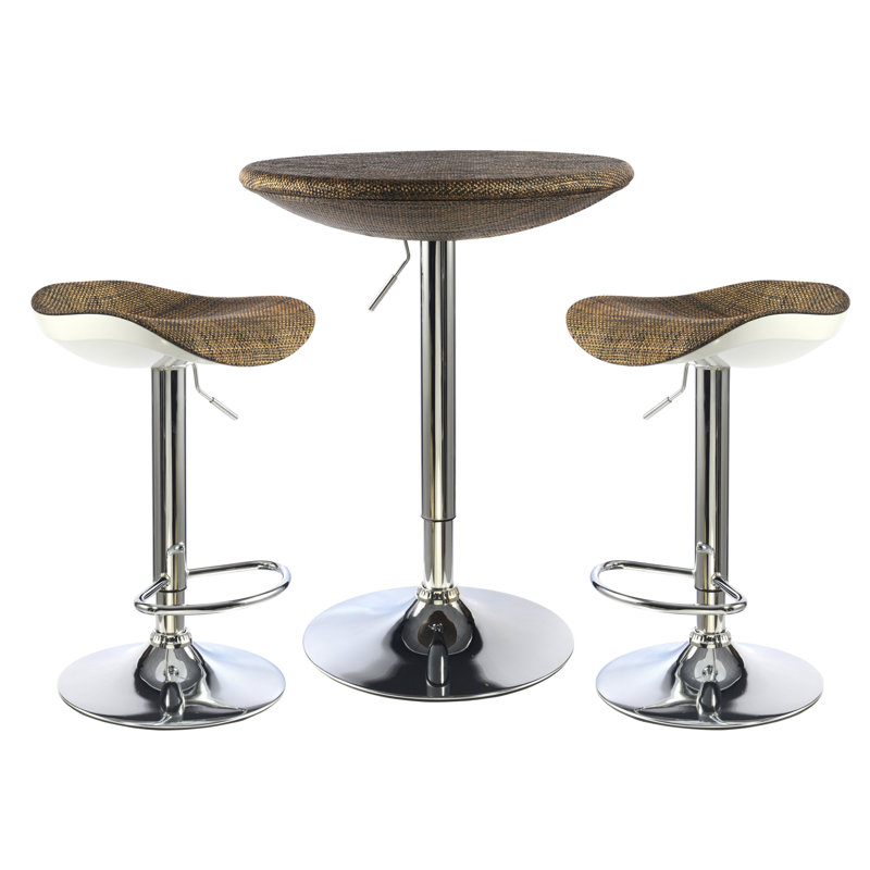 Ripley Swivel Upholstered Adjustable Height Bar Stool