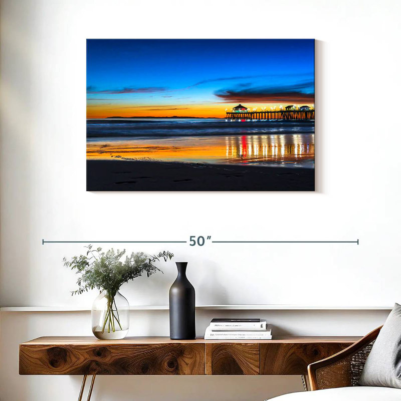 Nicci Scenic Huntington Beach Sunset, H 24 po x l 36 po