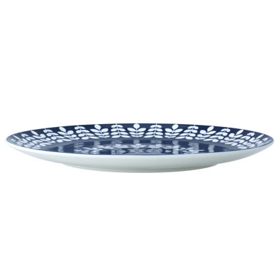 Noritake Bluefjord Round Platter, 12.25"