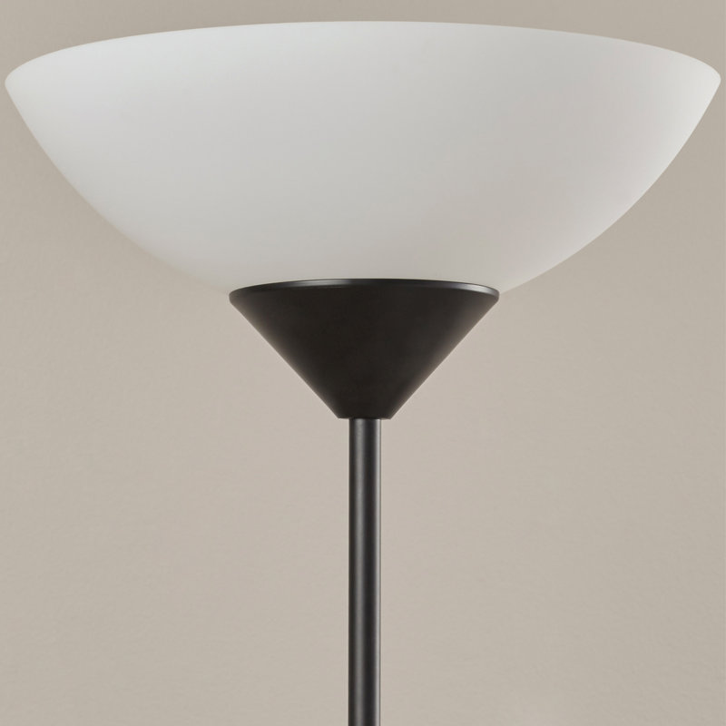 Sonia 180cm Torchiere Floor Lamp, Black