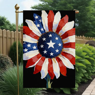 Décoration de pelouse devant le drapeau de la fête des Indépendants 12 x 18 po (30 x 45 cm)