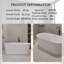 67" Freestanding Soaking Acrylic Bathtub