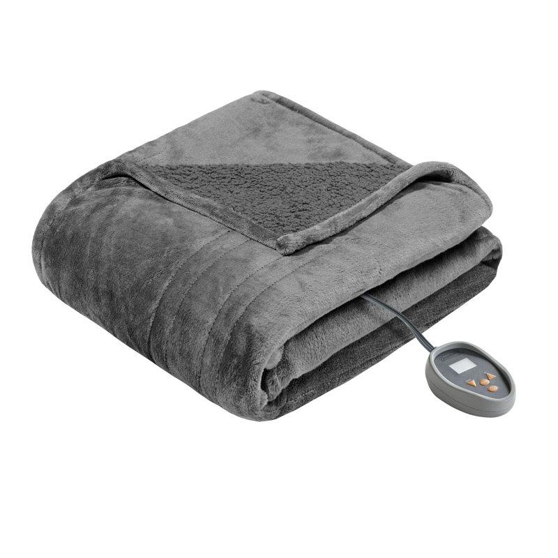 Couverture lestée en fausse fourrure - Zuri, Très grand, gris