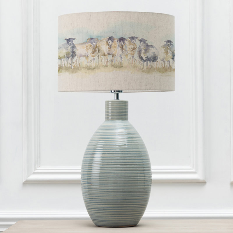 Epona Ceramic Table Lamp, Blue
