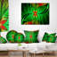 Abstract Fractal Leaf Design Pillow-30628975-30628979