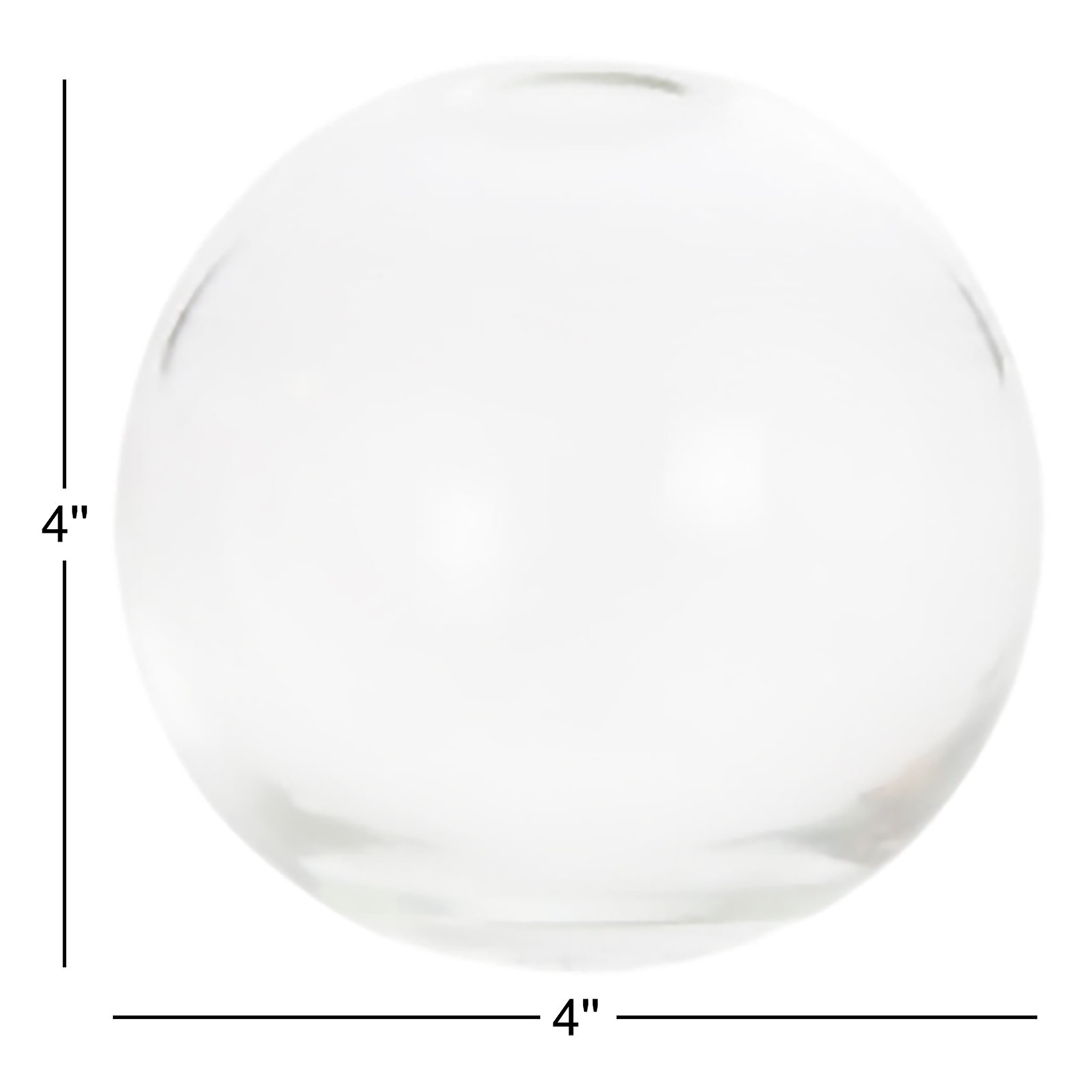 Aurora Handmade Glass Table Vase, Smoke, 4" H x 4" W x 4" D