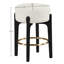 Tabouret de comptoir rembourré en tissu Maud-121555413