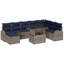 Ensemble de canapé de jardin avec rangement 9 pièces vidaXL-1488373149