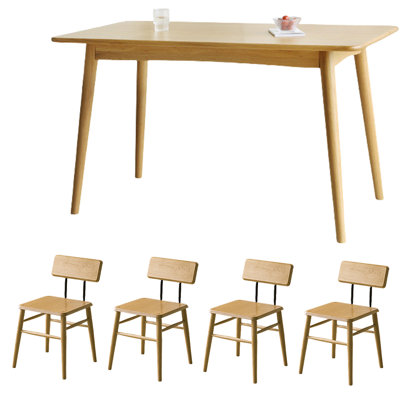 Solid Wood Dining Table Set