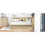 Lit de jour simple avec deux tiroirs de rangement, armoires de rangement et ports USB-1502591132