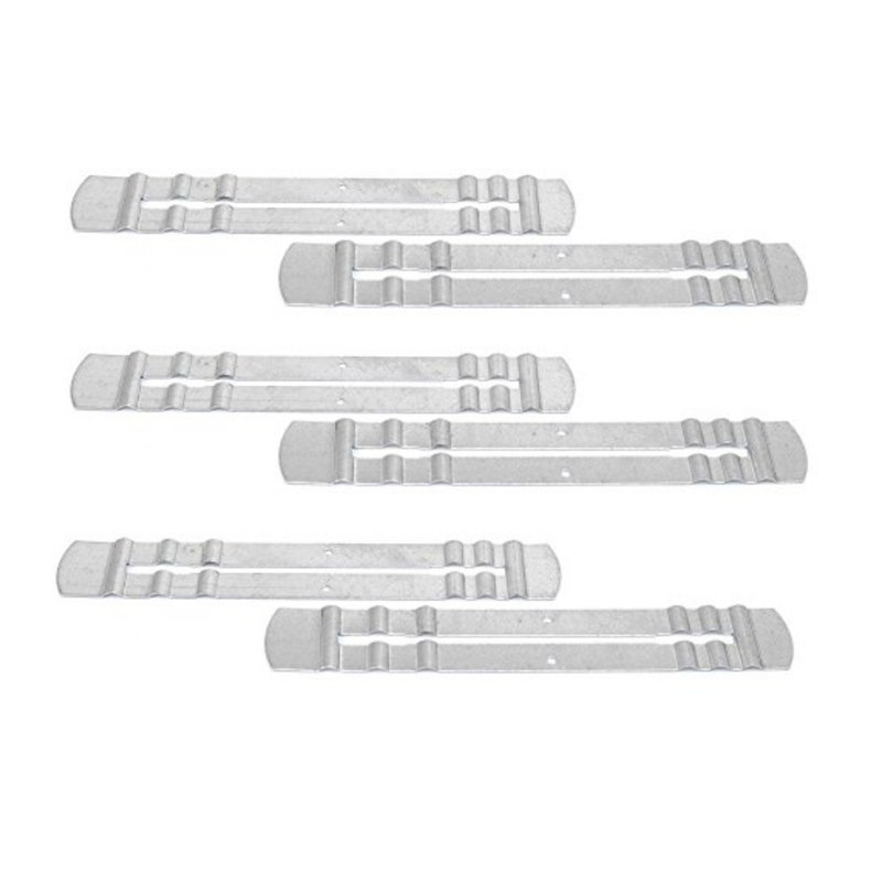 Steel Anti-Wobble Bed Rail Shims Set of 6