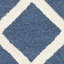 Tapis bleu marine / ivoire en laine Sanyla-293019558