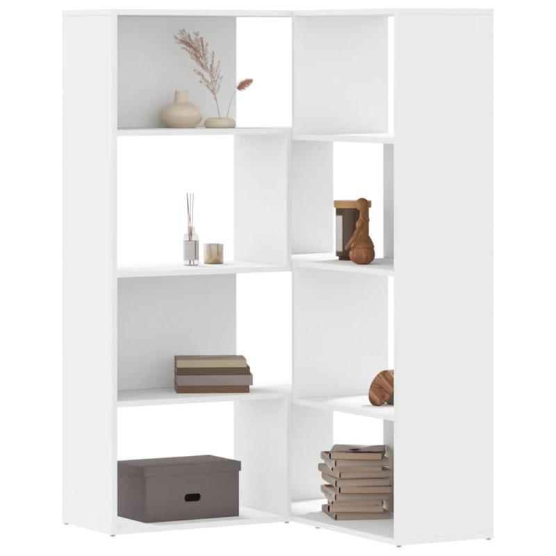 Azamat 140cm H x 85cm W Bookcase, White