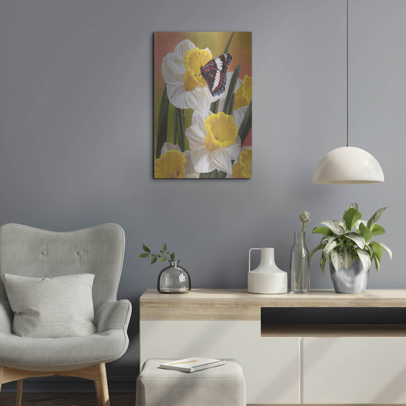 " Daffodils & Butterfly " Print