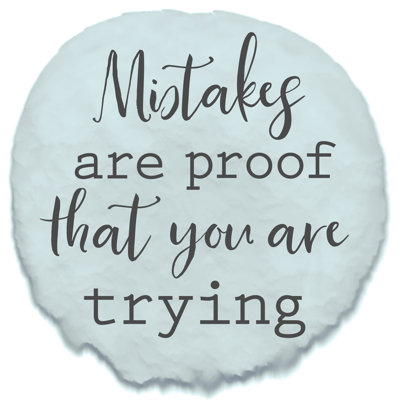 Mistakes Are Proof - Wrapped Canvas Print