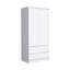 Armoire, penderie avec deux tiroirs, tringle-1672657630
