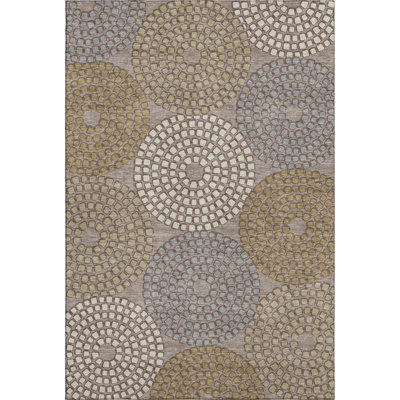 Premium Machine Washable Prisco Taupe Rug