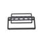 Structure polyvalente, coussins beiges, style brun de la collection 2