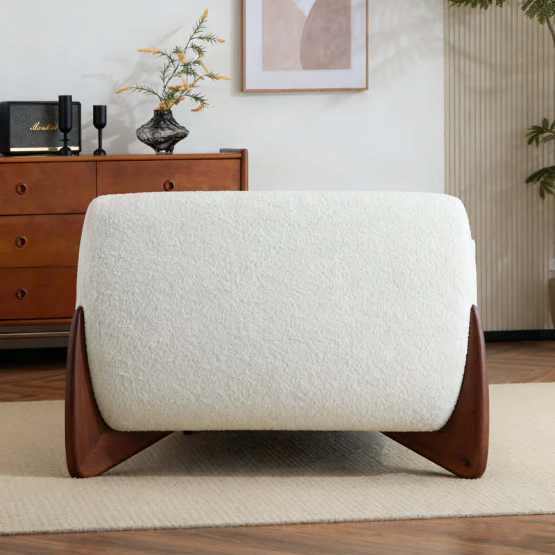Canapé Boucle Sherpa pour le salon, Beige