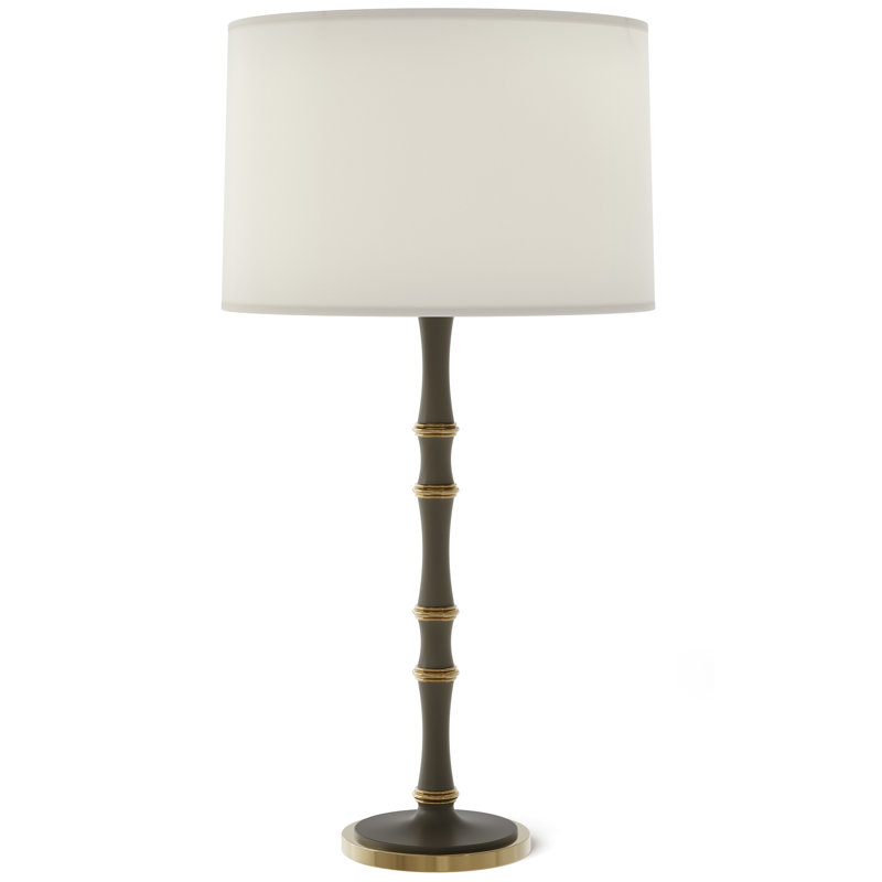 Kane Table Lamp, Celadon, Polished Nickel, Celadon
