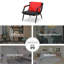 Chaise de salle d'attente en similicuir avec structure en métal