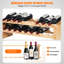 Support à vin modulaire empilable en bois de bambou pour 18 bouteilles TIBROMTACK