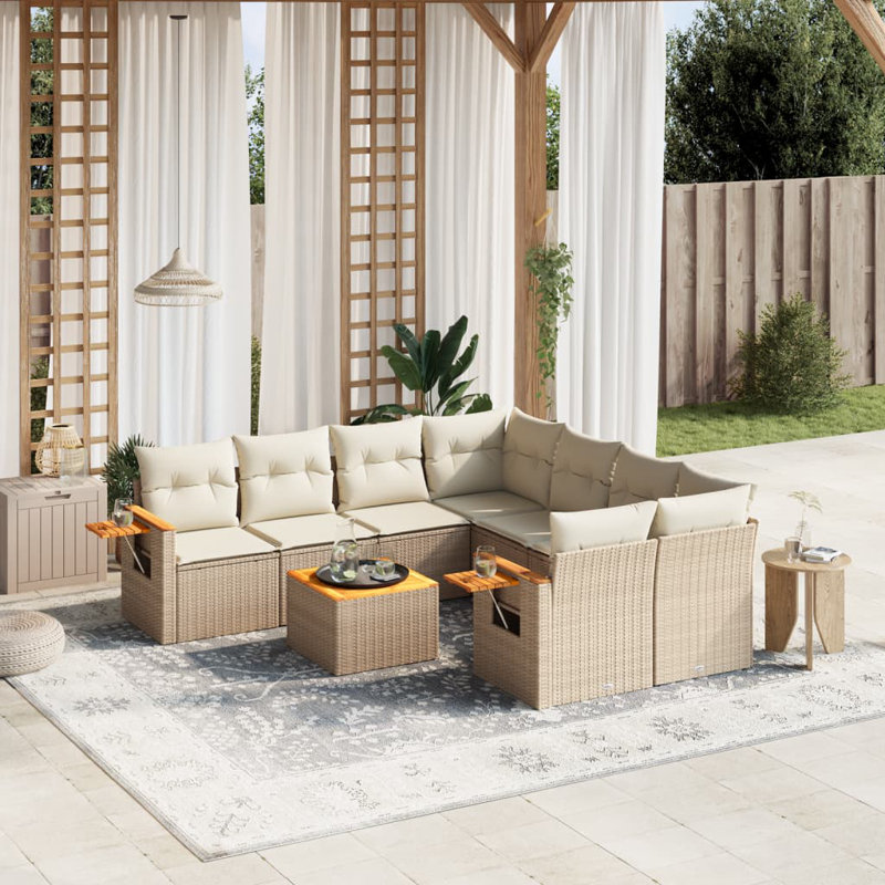  Garden Sofa Set Beige