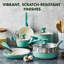 GreenPan Rio Healthy Ceramic Nonstick 16 Piece Cookware Set-56461381