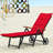Gracely Outdoor Metal Chaise Lounge , Cushion Included-456896369
