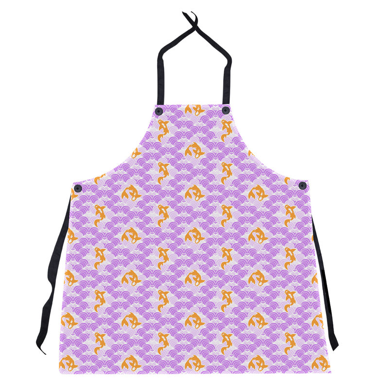 Tablier de poisson et d’ondulation koi, Mauve