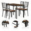 Ensemble de table de salle à manger 5 pièces avec 4 chaises