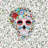 Fiesta Skull & Vine Apron Single Pack, White, 31"X30"