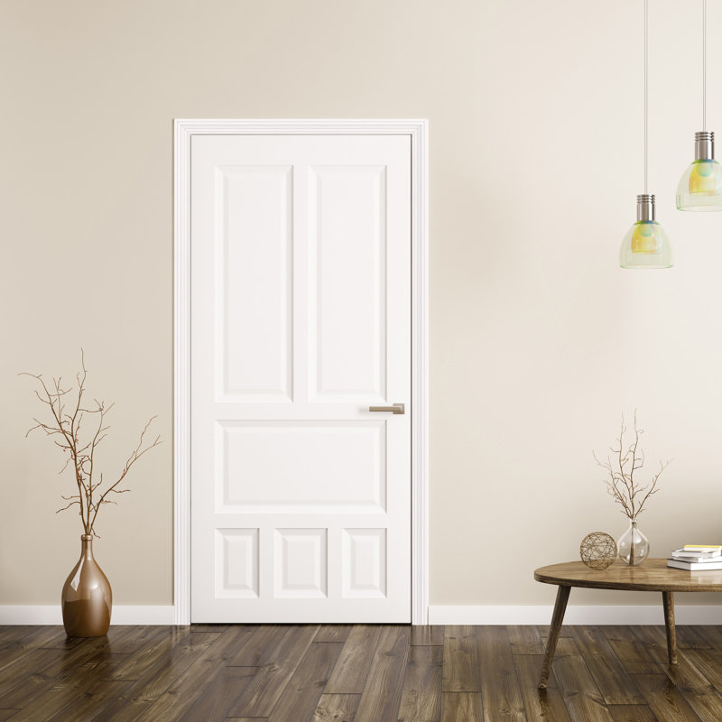 White Prefinished Finger Jointed Wood Door Casing Set