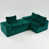 Velours vert