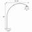 Chrome Dome Shade Metal Arc Floor Lamp