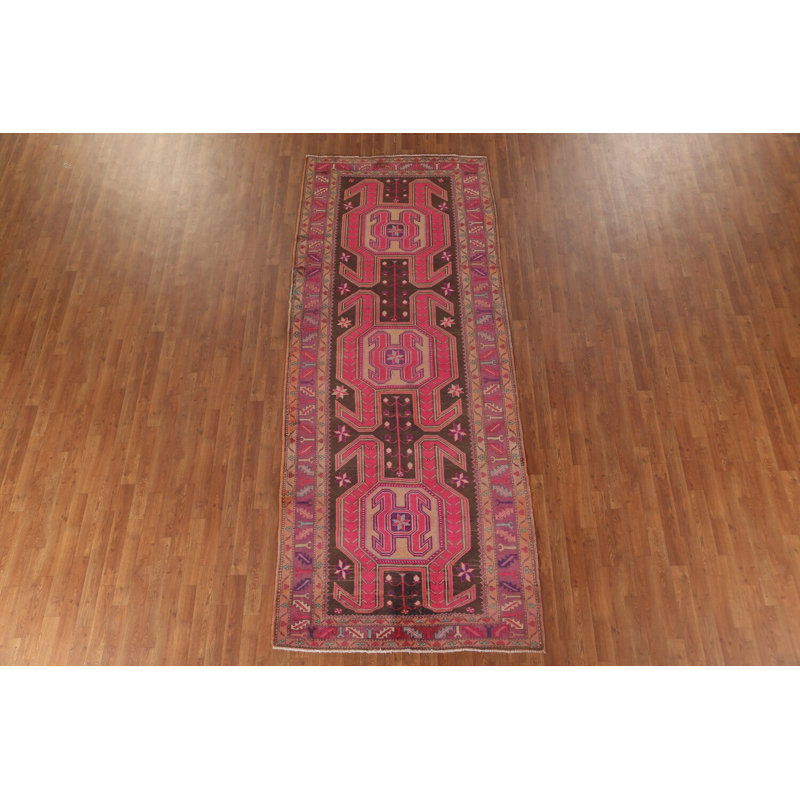 Tapis de couloir traditionnel en laine surdimensionné 4x11