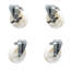 5 Inch Nylon Wheel Swivel Bolt Hole Caster Set with 2 Brake Service Caster Brand/SCC-BH20S514-NYS-2-TLB-2