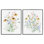 «Summer Garden Watercolor Daisies», ensemble de 2 giclées encadrées par Katrina Pete